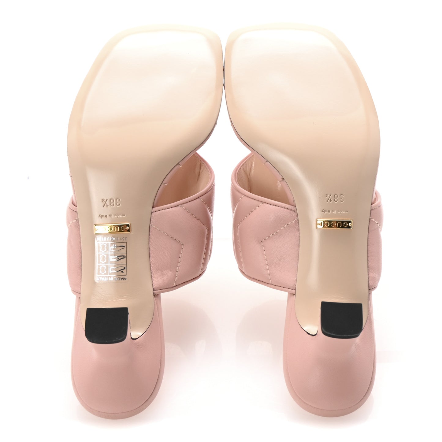 Nappa Charlotte Double G Marmont Thong Pumps 38.5 Perfect Pink