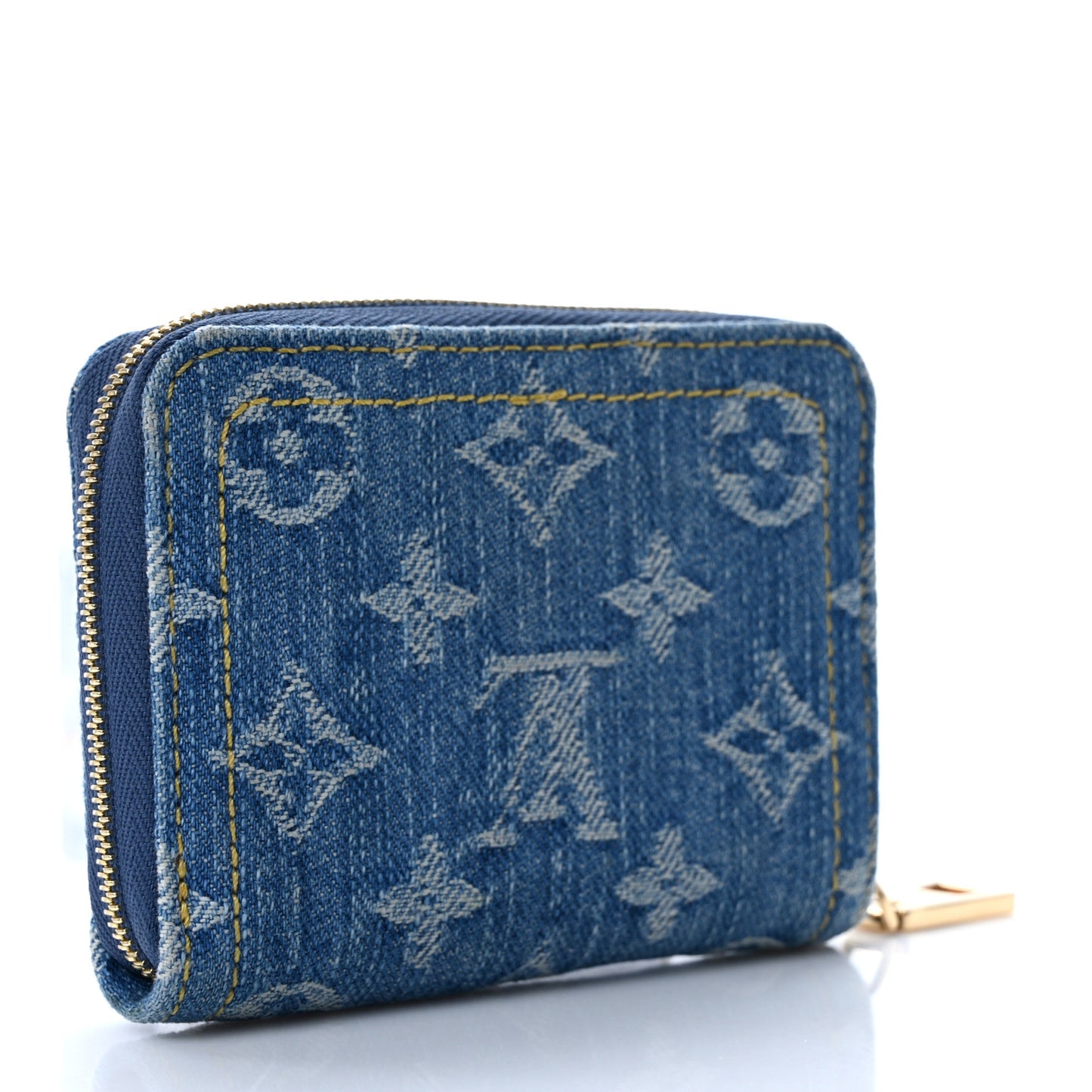 Denim Monogram Zippy Coin Purse Blue