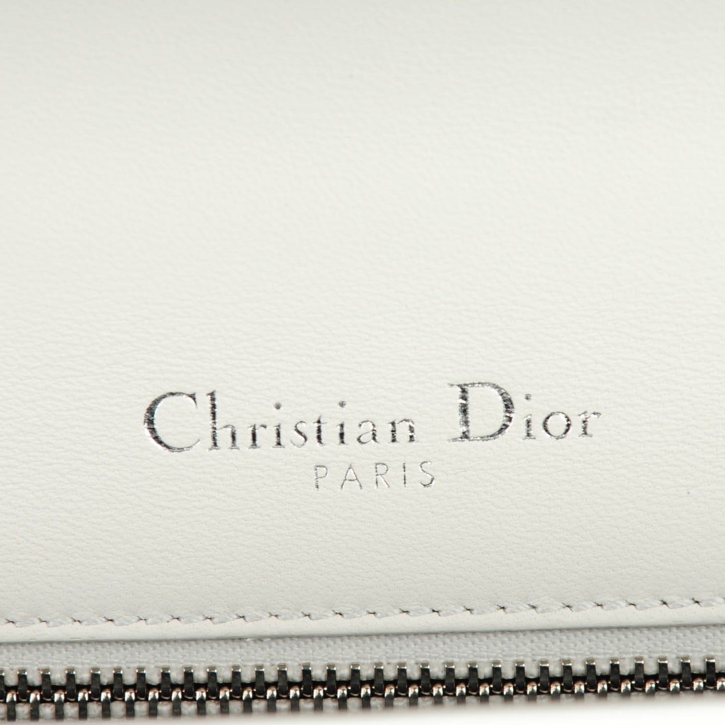 Patent Micro-Cannage Small Diorama Flap Bag White