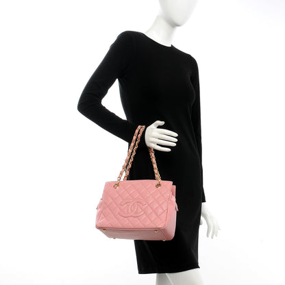 Chanel Caviar Quilted Petit Timeless Shopping Tote PTT Pink 2 of 17