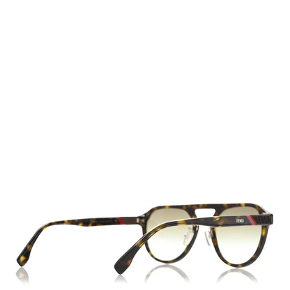 Fendi Acetate Aviator Diagonal Sunglasses FE40003U Havana 4 of 7