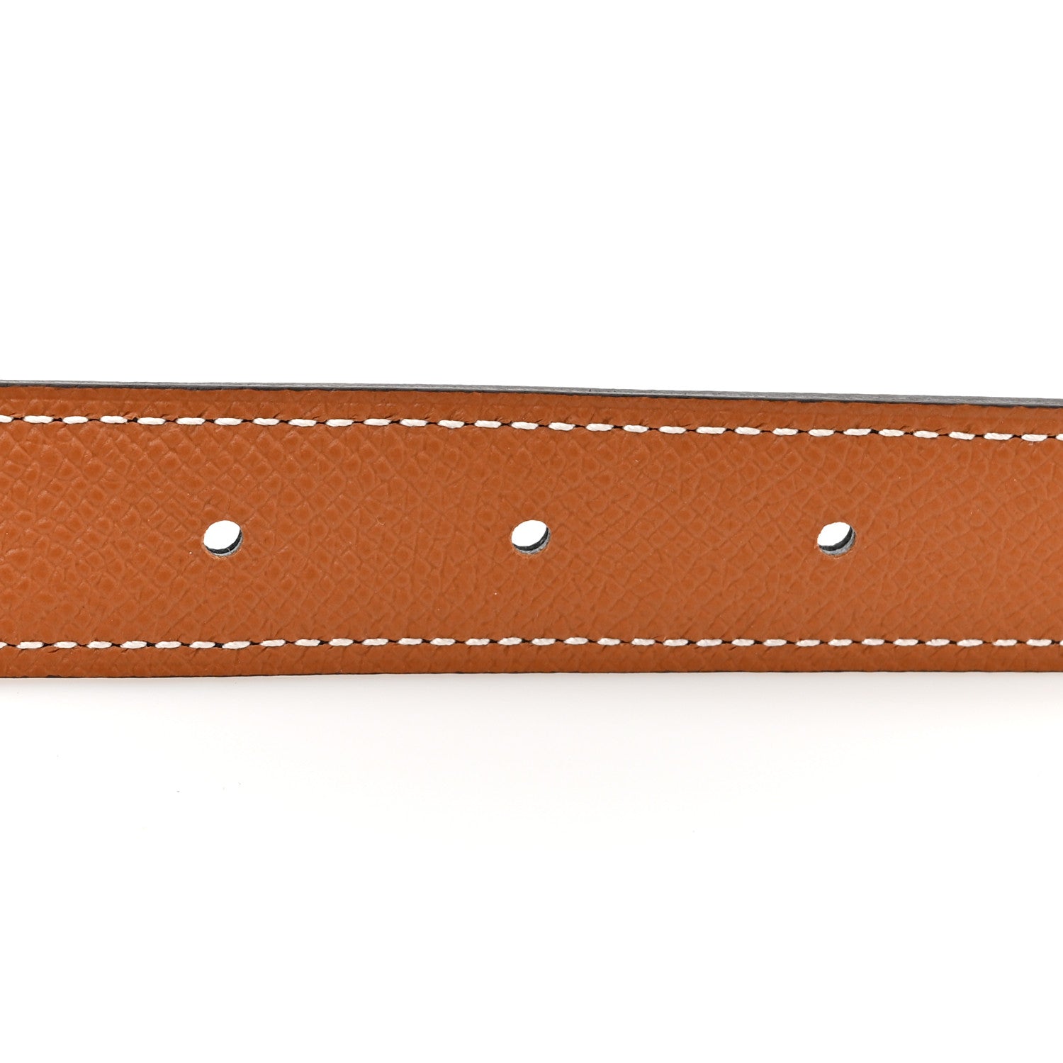 Hermes Swift Epsom 24mm Belt Strap 85 34 Black Gold 3 of 5