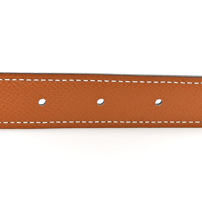 Hermes Swift Epsom 24mm Belt Strap 85 34 Black Gold 3 of 5