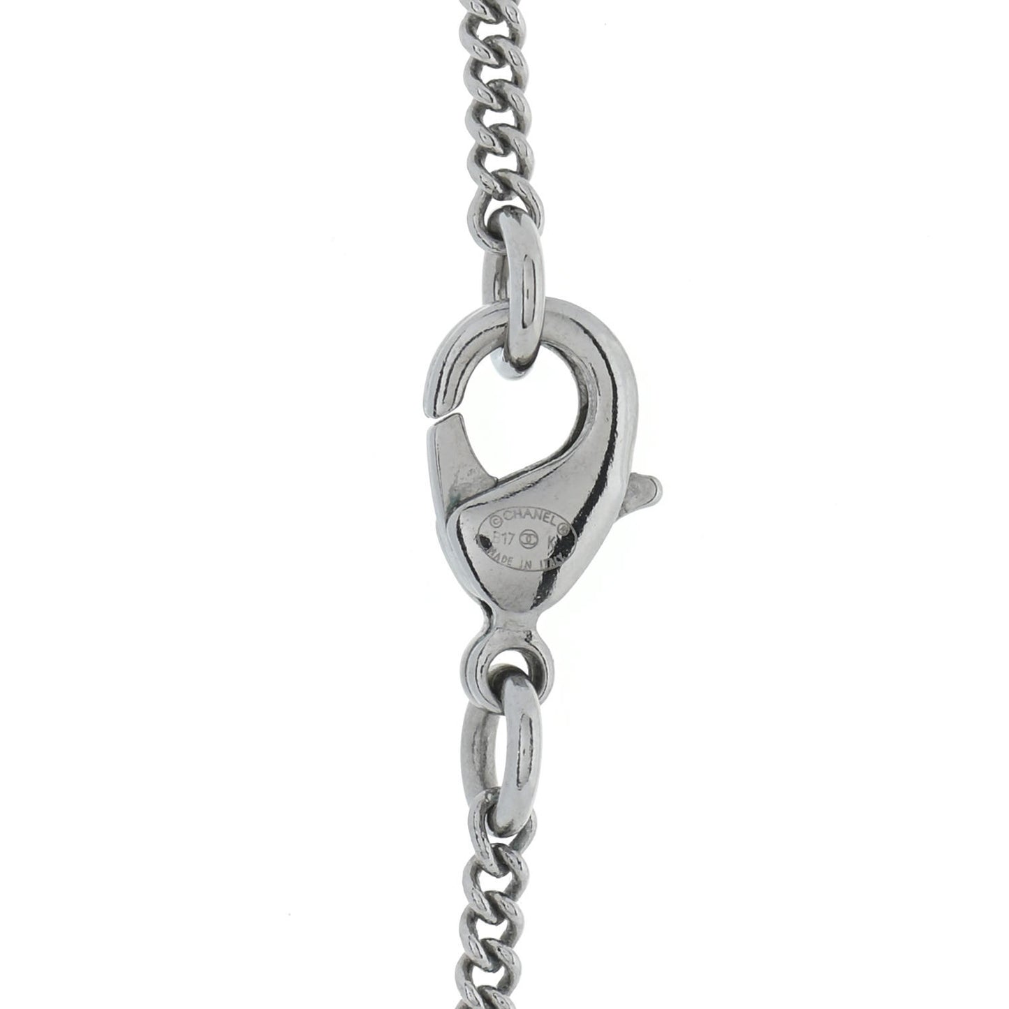 Ruthenium Crystal Star CC Necklace Iridescent Pink