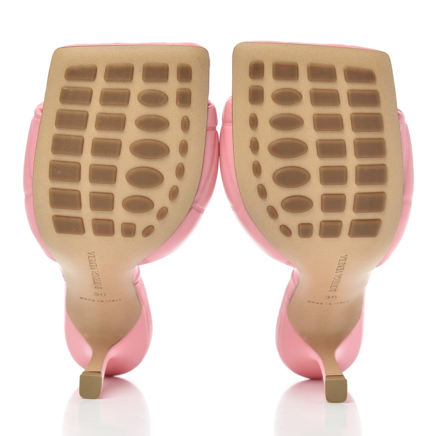 Bottega Veneta Nappa Quilted Rubber Lido Mule Sandals 36 Blossom 5 of 13