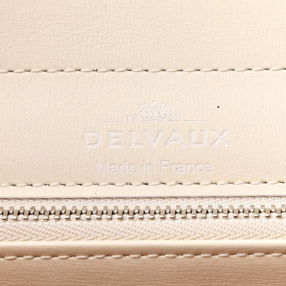 Delvaux Canvas Box Calfskin MM Brillant Satchel Ivory 6 of 9