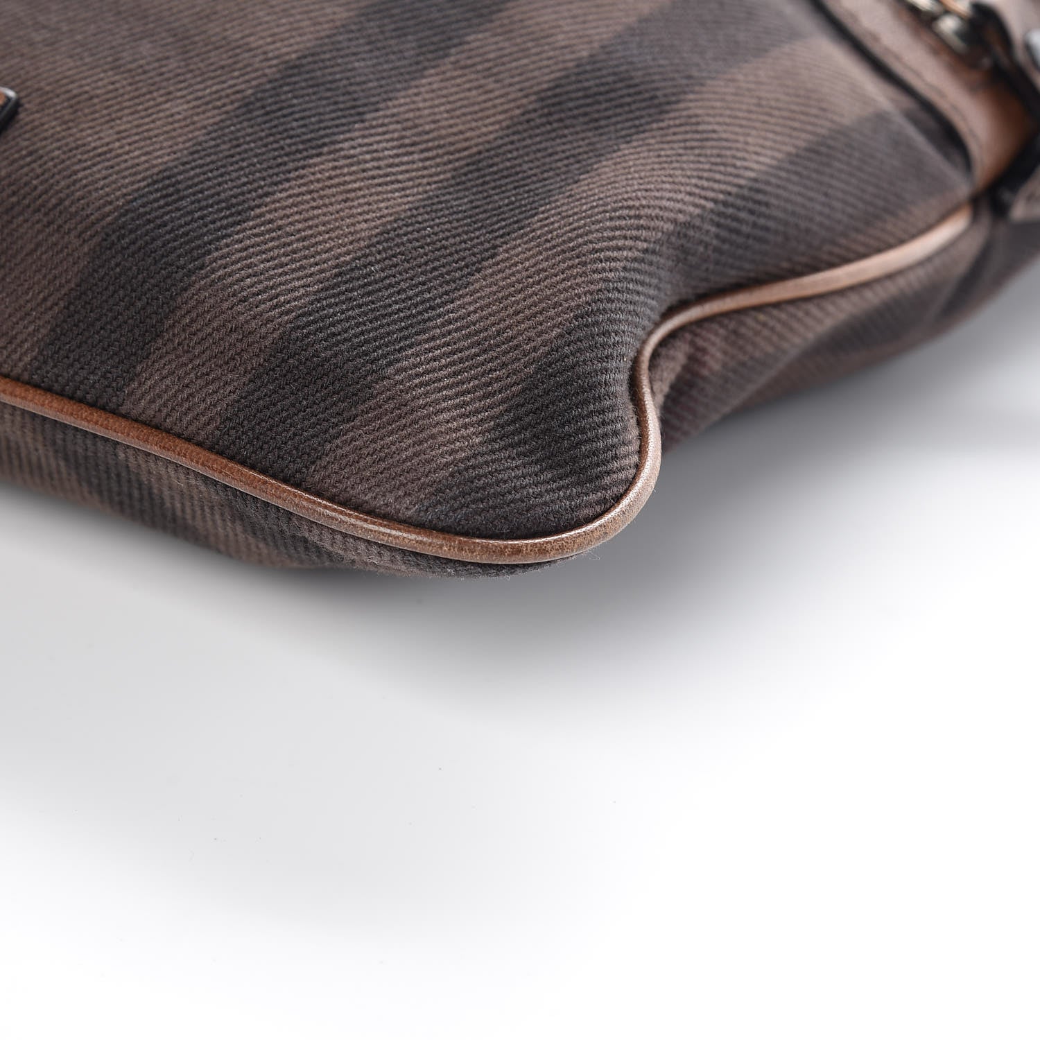 Burberry Overdyed Canvas House Check Flat Crossbody Messenger Bag Dark Brown 9 of 9