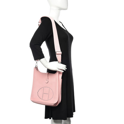 Hermes Taurillon Clemence Evelyne III PM Rose Sakura 2 of 9