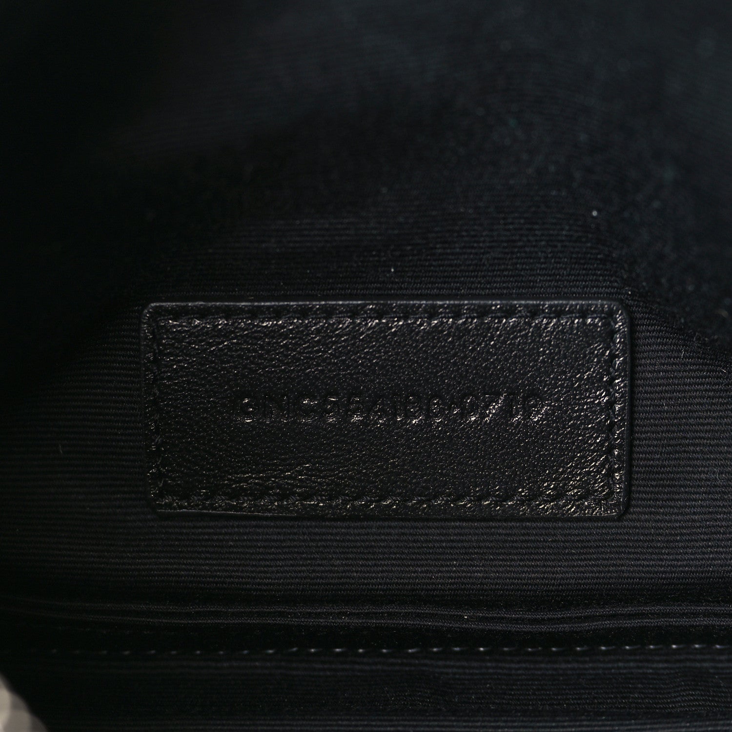 Saint Laurent Lizard Embossed Monogram Bill Pouch Black 7 of 7