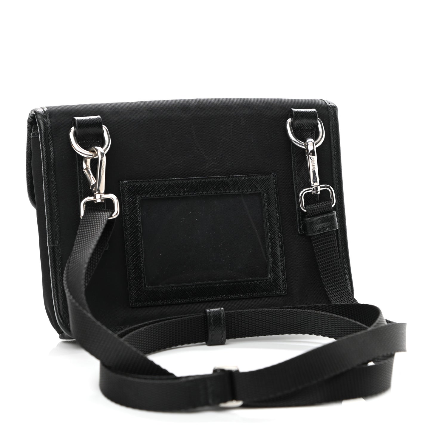 Re-Nylon Saffiano Smartphone Case Crossbody Black