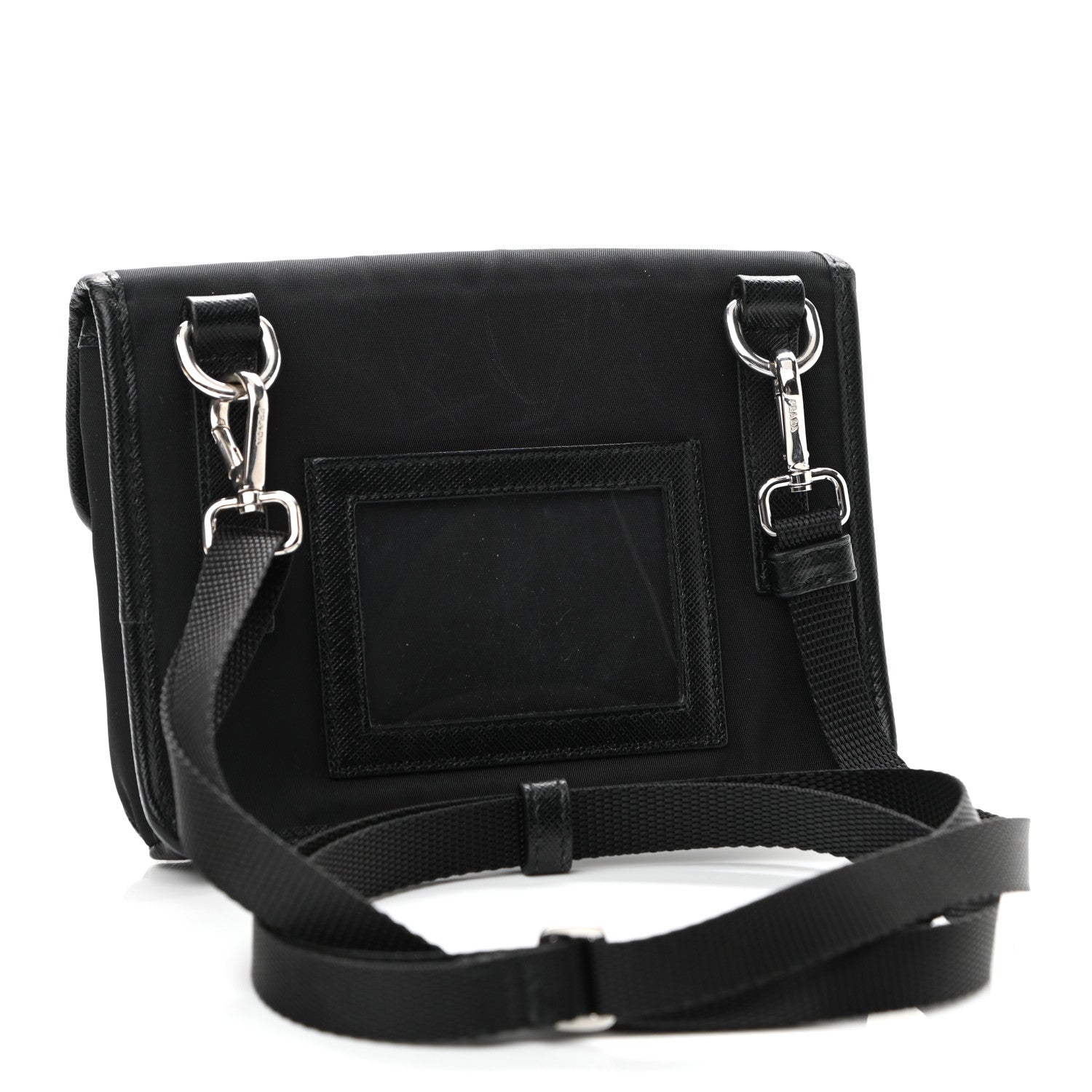 Prada Re-Nylon Saffiano Smartphone Case Crossbody Black 3 of 11