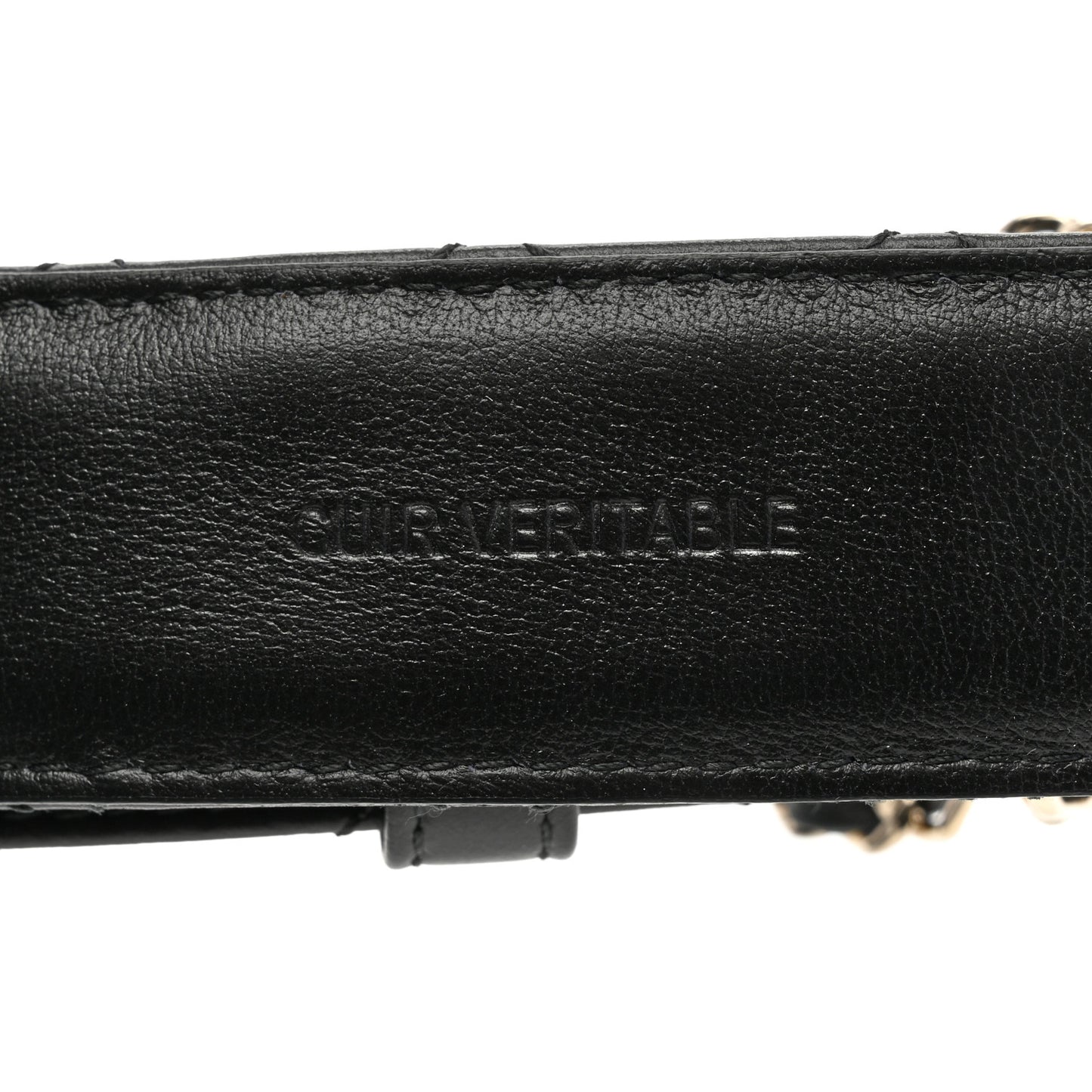 Lambskin CC Chain Belt 80 32 Black