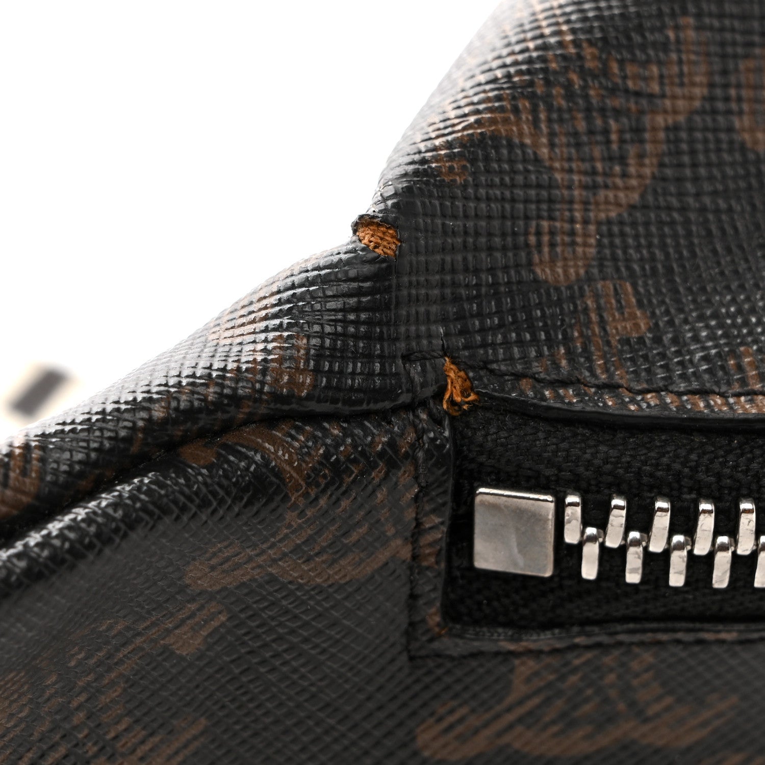 Celine Triomphe Logo Canvas Checker Belt Bag Black 14 of 15