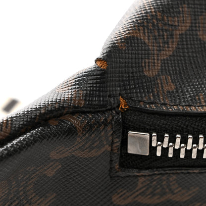 Celine Triomphe Logo Canvas Checker Belt Bag Black 14 of 15