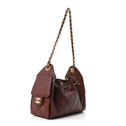 Chanel Caviar Quilted Mini Chanel 25 Handbag Brown 3 of 10