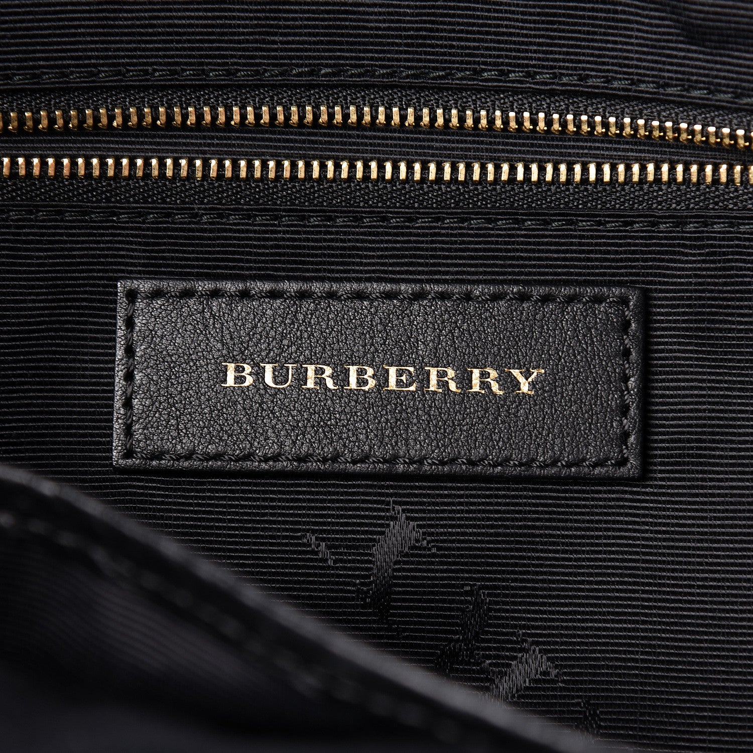 Burberry Heritage Grain Check Embossed Medium Dewsbury Tote Black 6 of 11