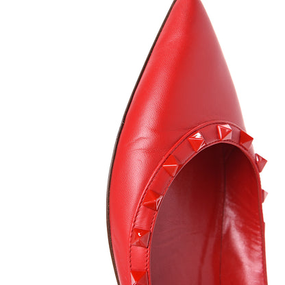 Valentino Garavani Nappa Monochrome Rockstud Ballerina Flats 39 Rouge Pur 13 of 13