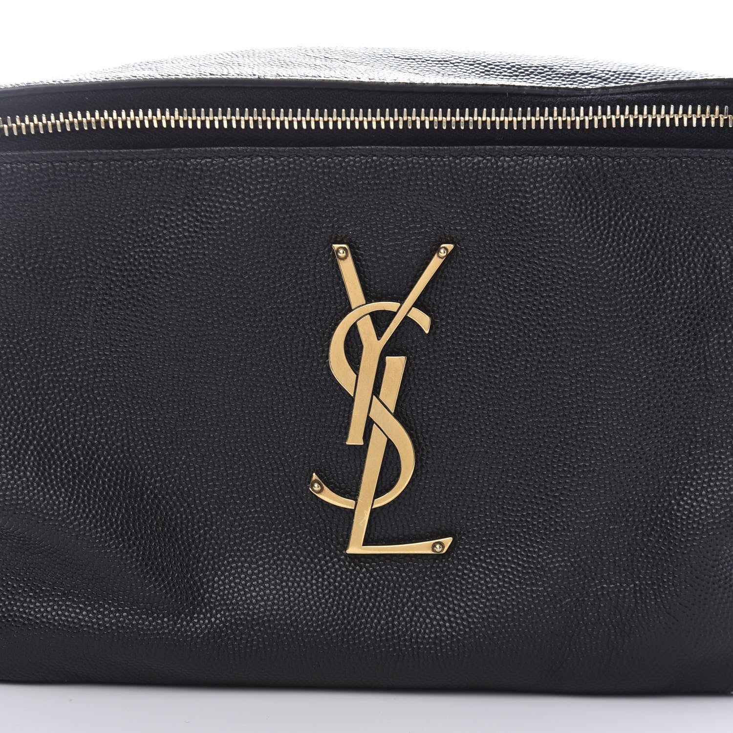 Saint Laurent Grain De Poudre Monogram Belt Bag Black 10 of 11
