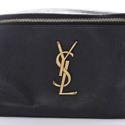 Saint Laurent Grain De Poudre Monogram Belt Bag Black 10 of 11