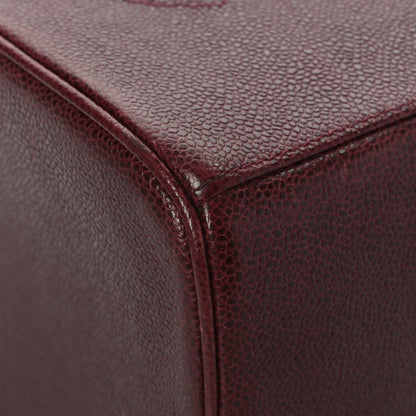 Chanel Caviar Vanity Cosmetic Case Burgundy 10 of 12
