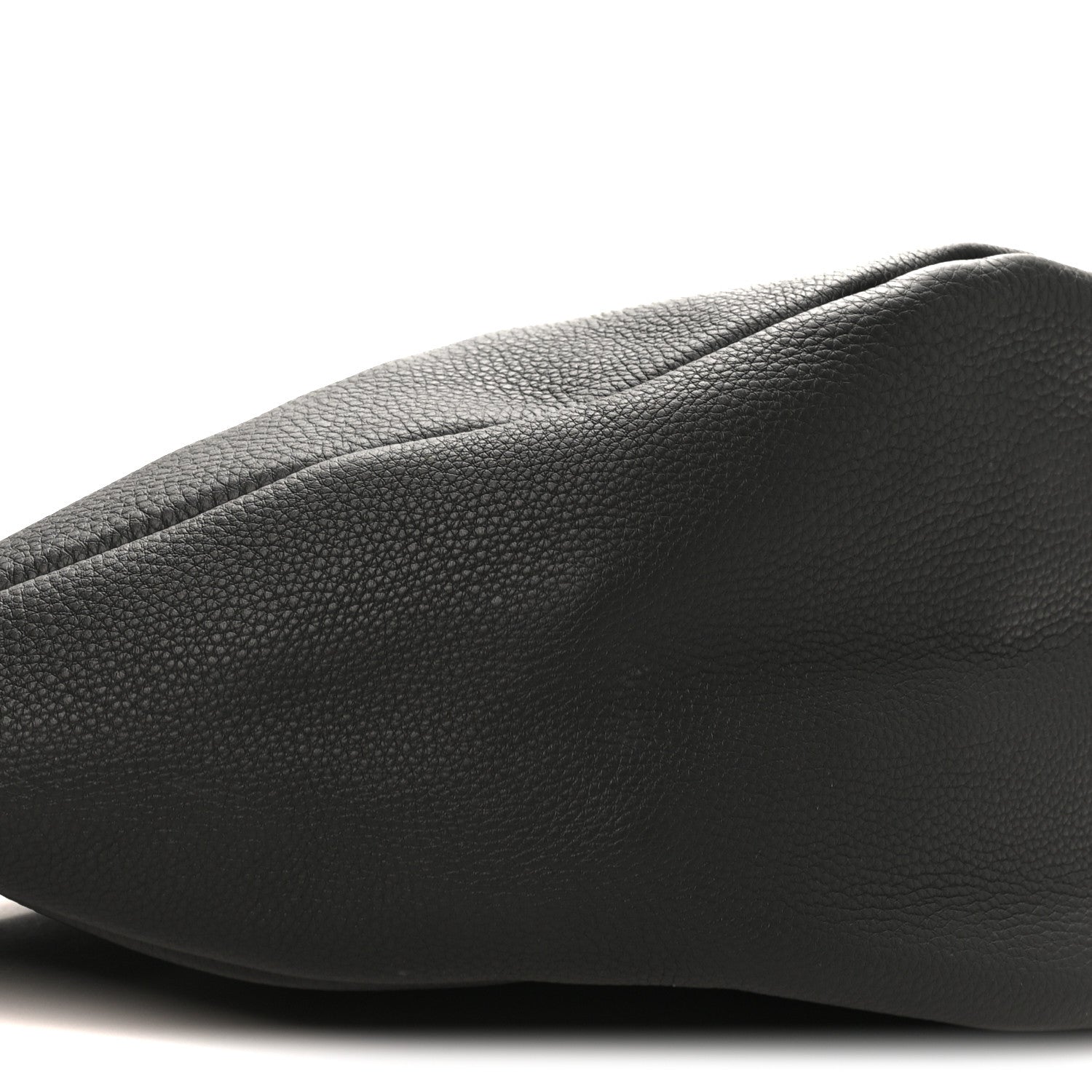 The Row Grained Calfskin Large Slouchy Banana Bag Black 8 of 9