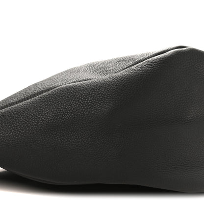 The Row Grained Calfskin Large Slouchy Banana Bag Black 8 of 9