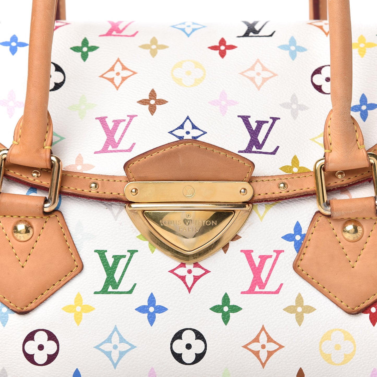 Monogram Multicolor Beverly GM White