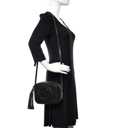 Gucci Pebbled Calfskin Small Soho Disco Bag Black 2 of 10