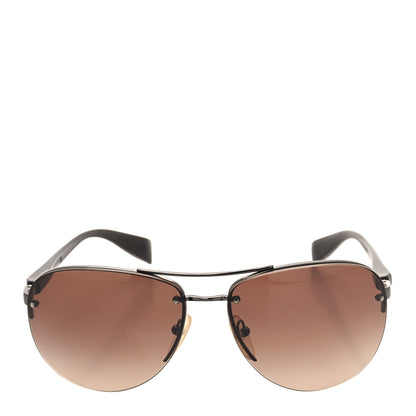 Prada Metal Aviator Sunglasses Black 2 of 5