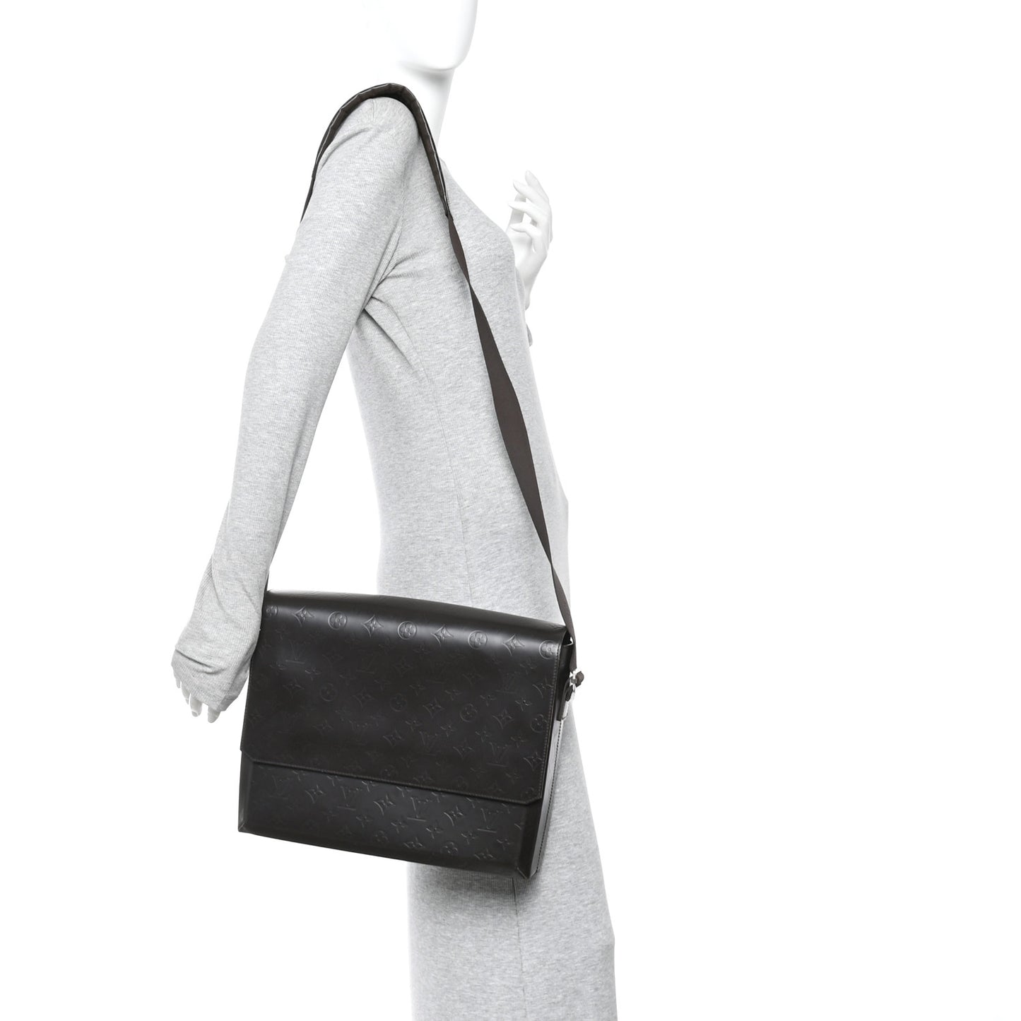 Monogram Glace Fonzie Messenger Bag Cafe