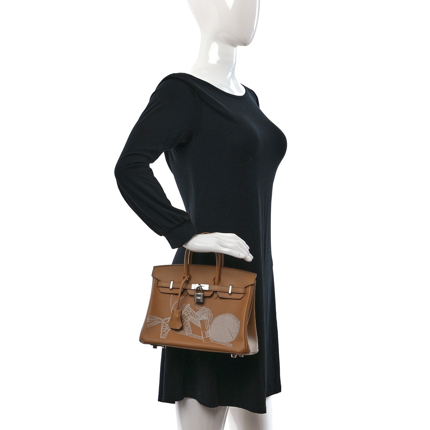 Hermes Swift In & Out Birkin 25 Biscuit 2 of 14