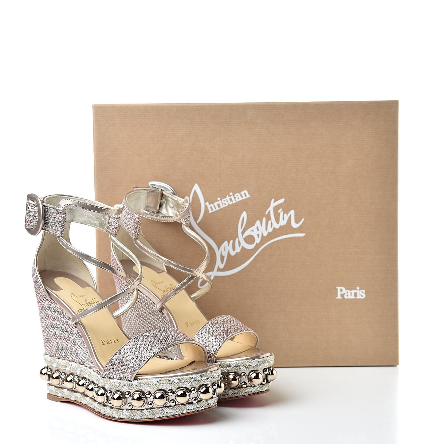 Lurex Chocazeppa 120 Platform Wedge Sandals 36 Lupin