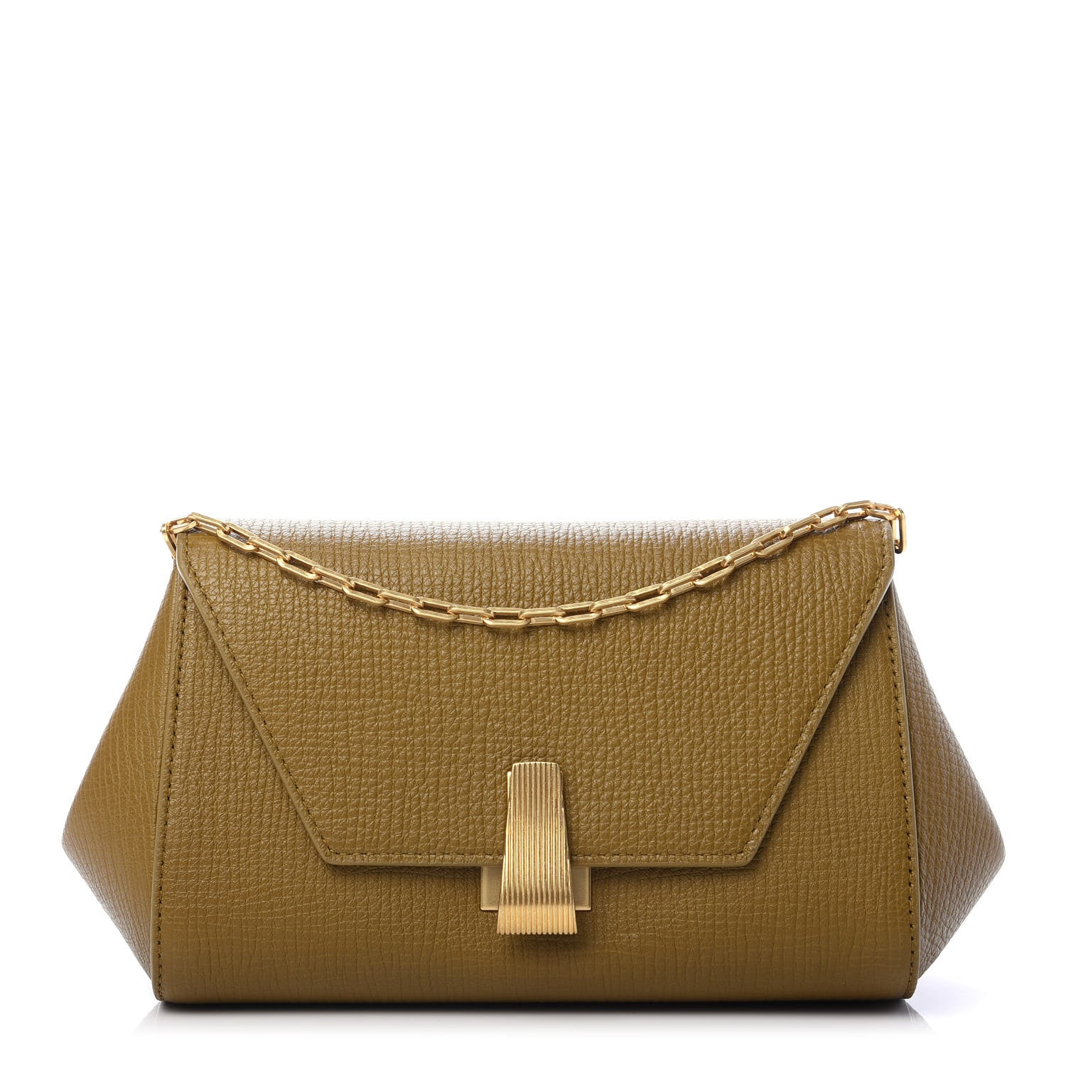 Bottega Veneta Textured Calfskin The Mini Angle Shoulder Bag Moutarde 1 of 9