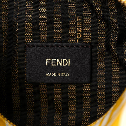 Fendi X SARAH COLEMAN Glazed Canvas Vitello King FF Vertigo Mini Shoulder Bag Mimosa White 6 of 10