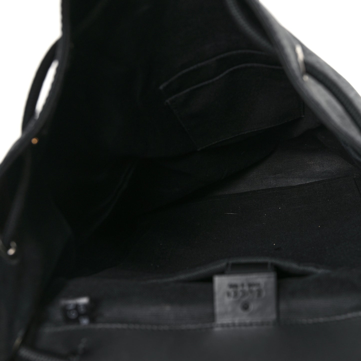 Soft GG Supreme Monogram Calfskin Web Double Buckle Backpack Black
