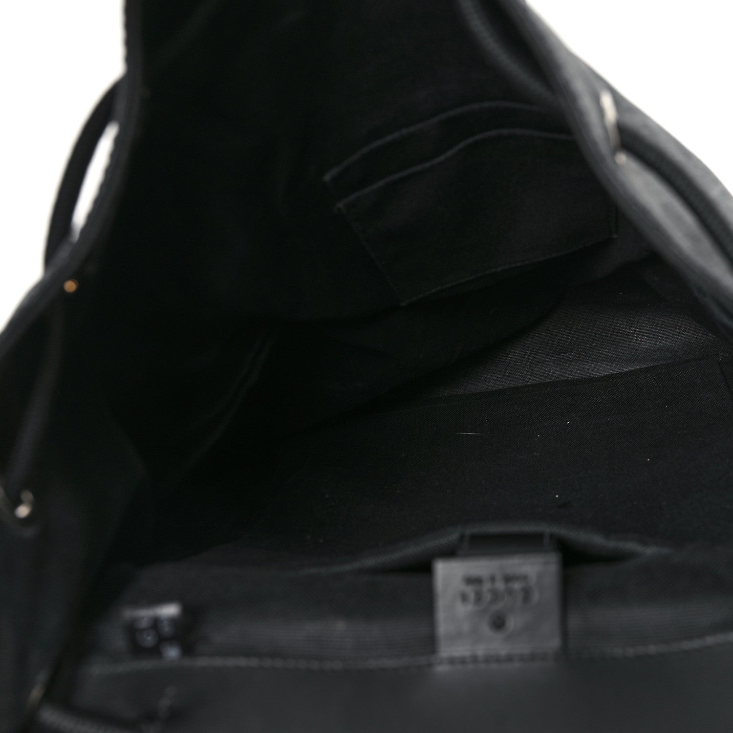 Gucci Soft GG Supreme Monogram Calfskin Web Double Buckle Backpack Black 5 of 15