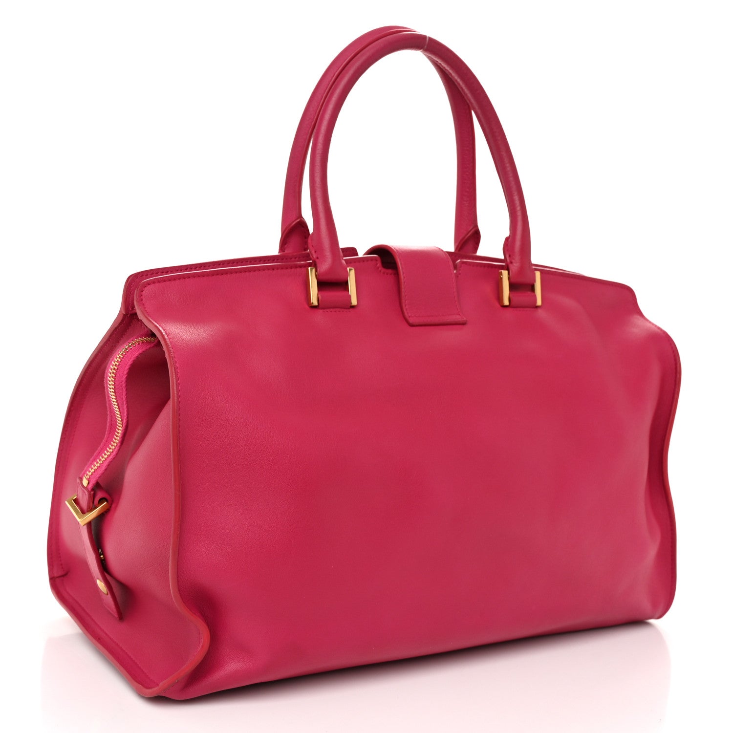 Saint Laurent Calfskin Medium Classic Y Cabas Fuchsia 3 of 12