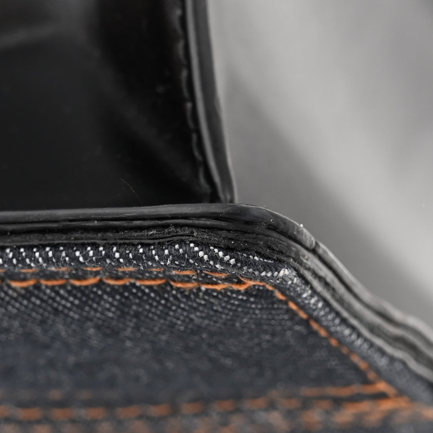 Alexander McQueen ALEXANDER MCQUEEN Denim Calfskin Small Slash Bag Blue Black 15 of 15