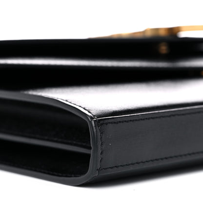 Saint Laurent Smooth Calfskin Monogram Sulpice Chain Wallet Black 8 of 10