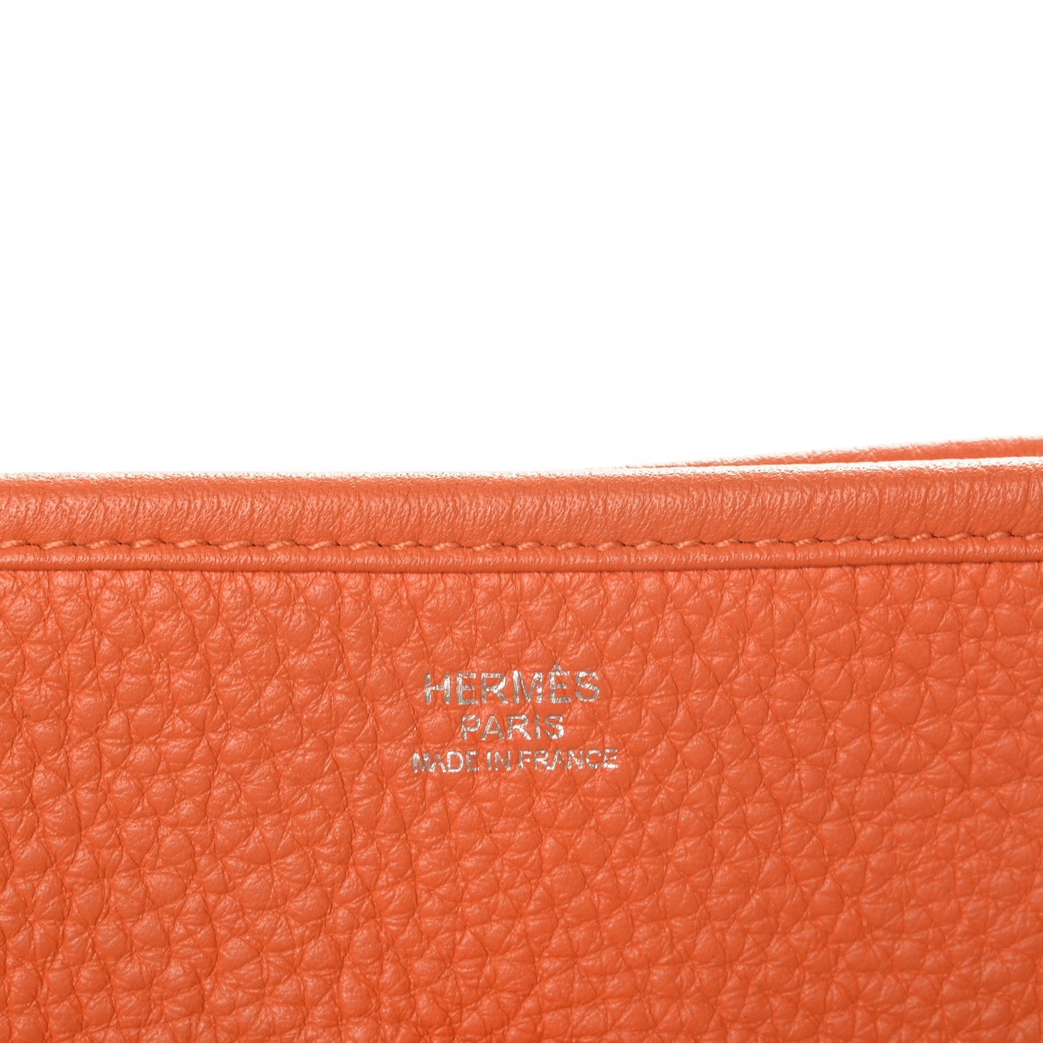 Hermes Taurillon Clemence Evelyne III PM Orange 6 of 7