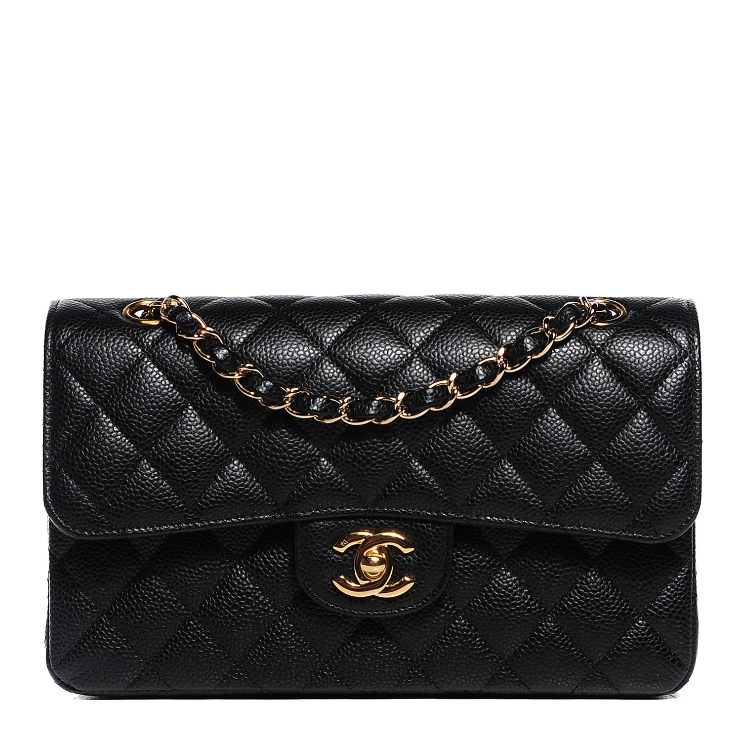 Chanel Caviar Quilted Small Double Flap Black 1 of 9