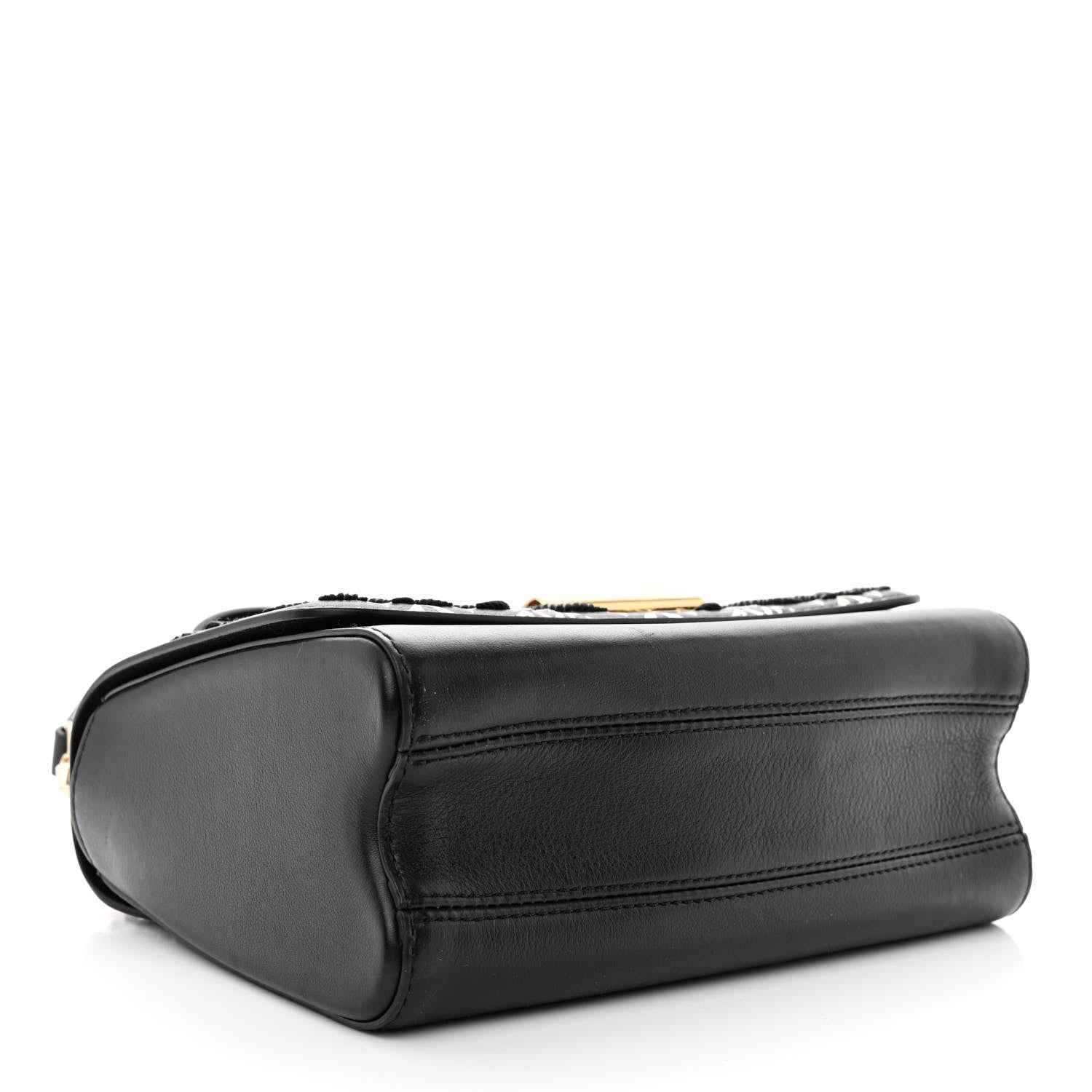 Louis Vuitton Calfskin Since 1854 Embroidered Twist MM Black 5 of 12