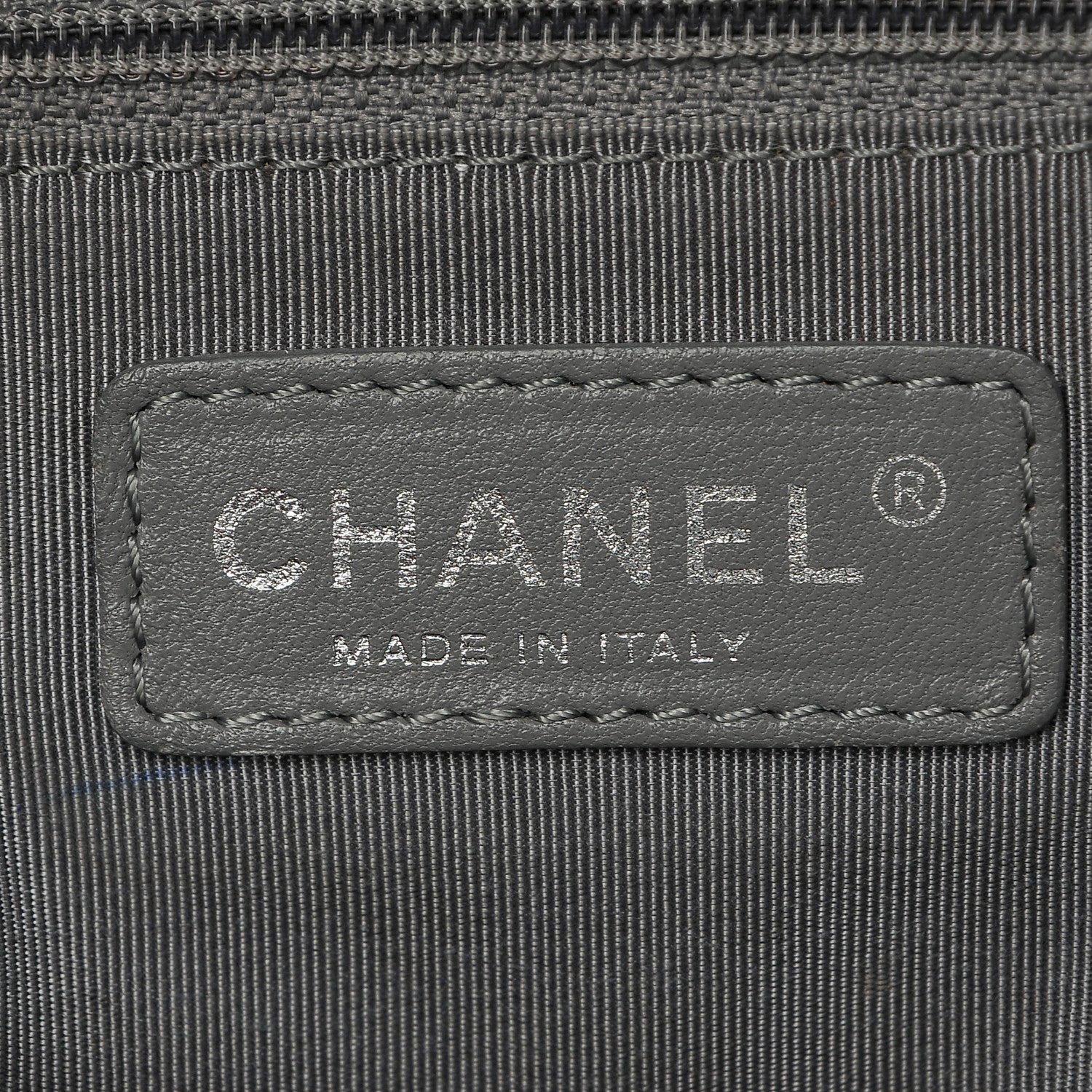 Chanel Calfskin Coco Bengal Open Accordion Tote Blue 7 of 8