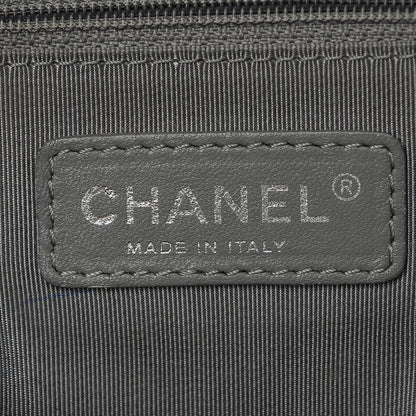 Chanel Calfskin Coco Bengal Open Accordion Tote Blue 7 of 8