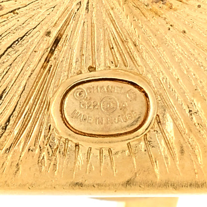 Chanel Metal CC Lion Earrings Gold 4 of 4