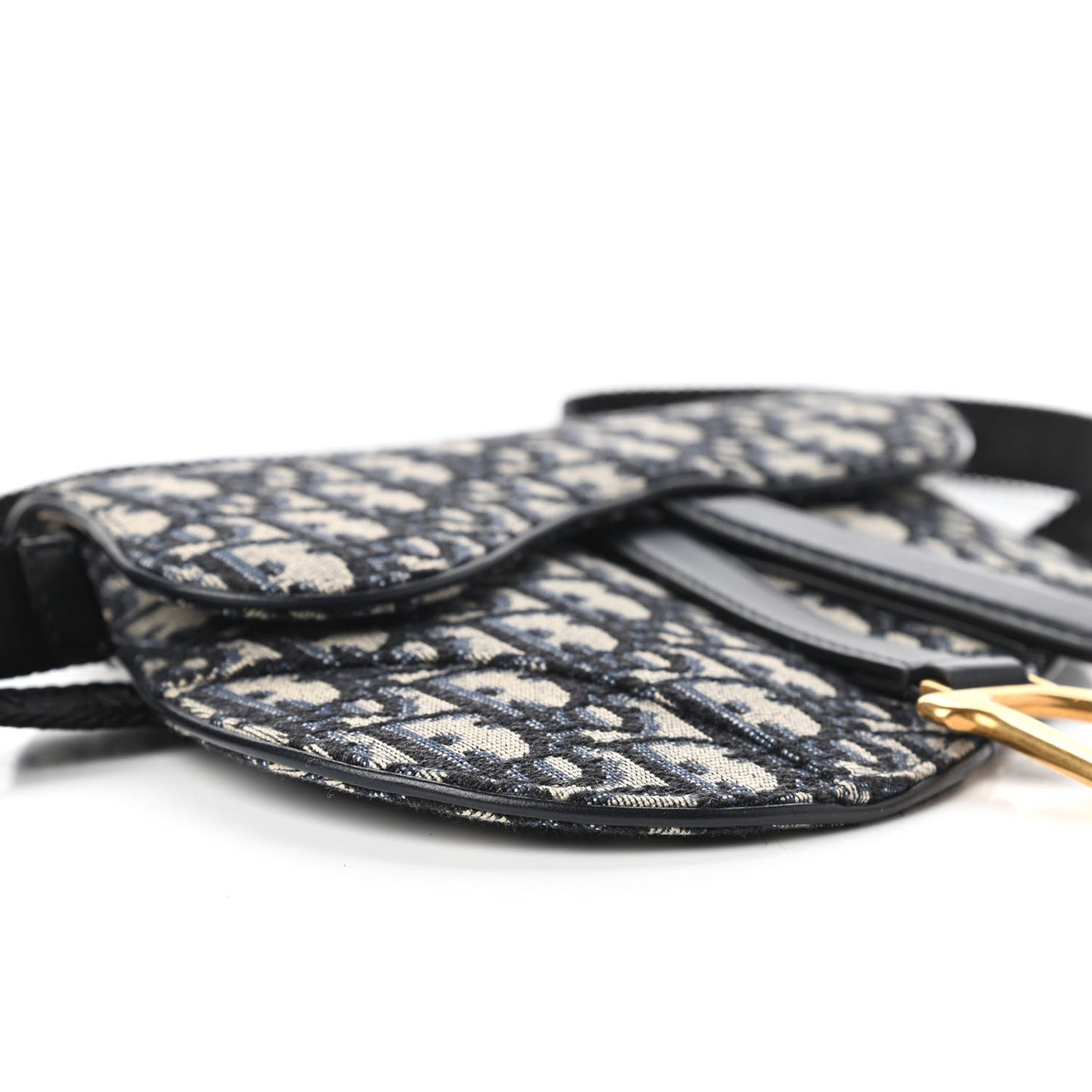 Oblique Saddle Belt Bag Blue