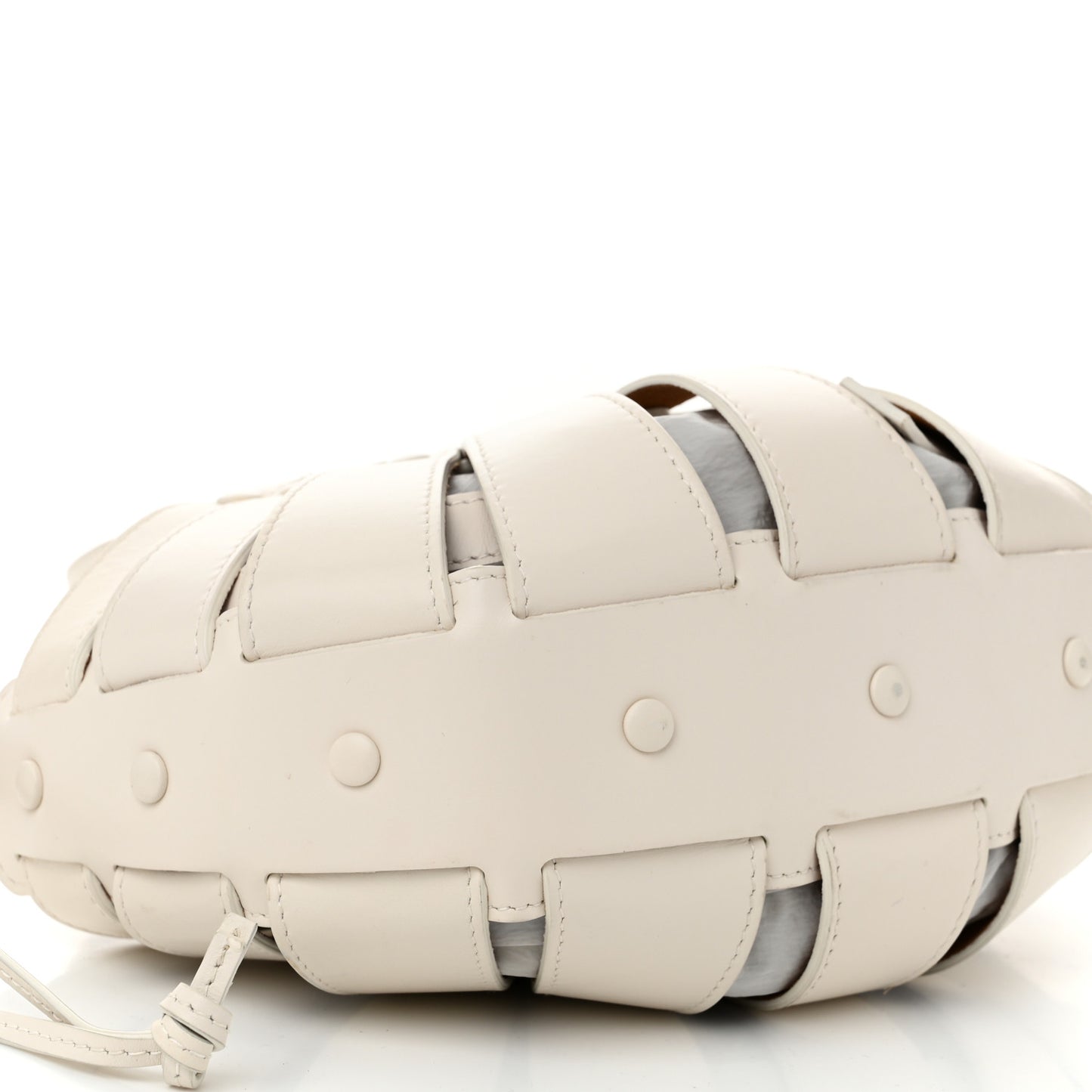 French Calfskin Small Shell White Frost