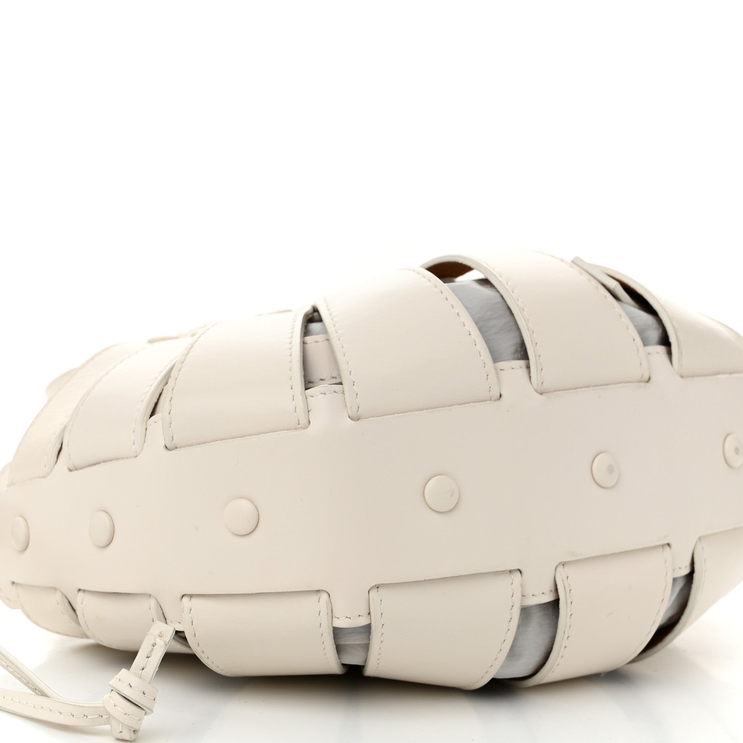 Bottega Veneta French Calfskin Small Shell White Frost 9 of 11