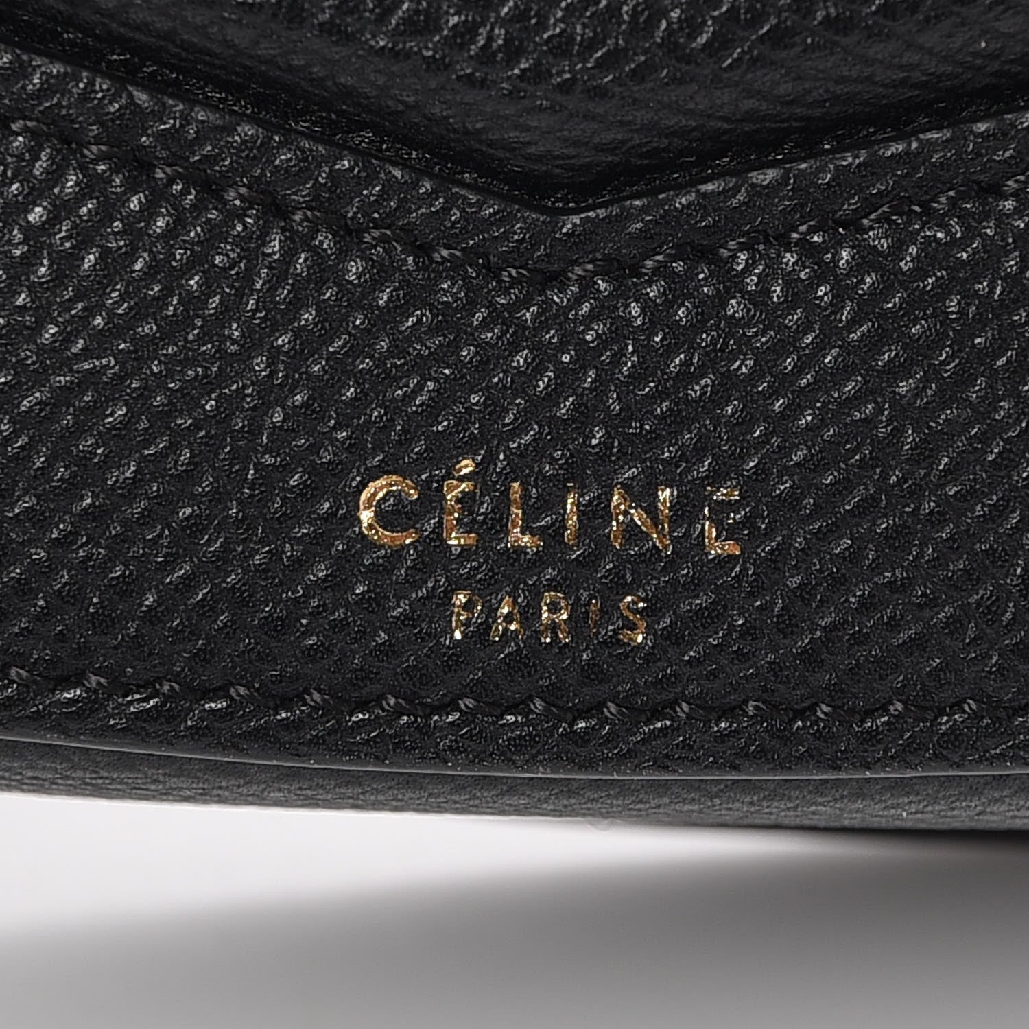 Celine Grained Calfskin Small Trotteur Black 6 of 8