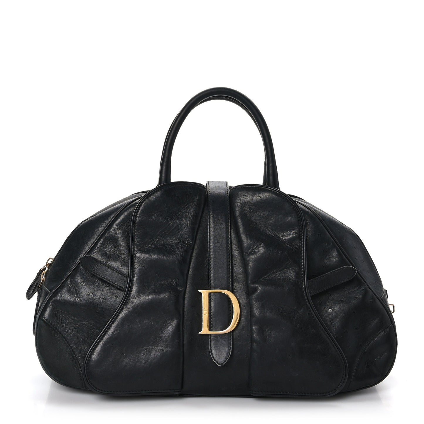 Ostrich Saddle Bowler Black
